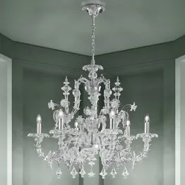 Lampadario Ca' Rezzonico in cristallo
